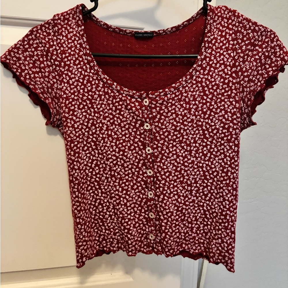 Brandy Melville Floral Top